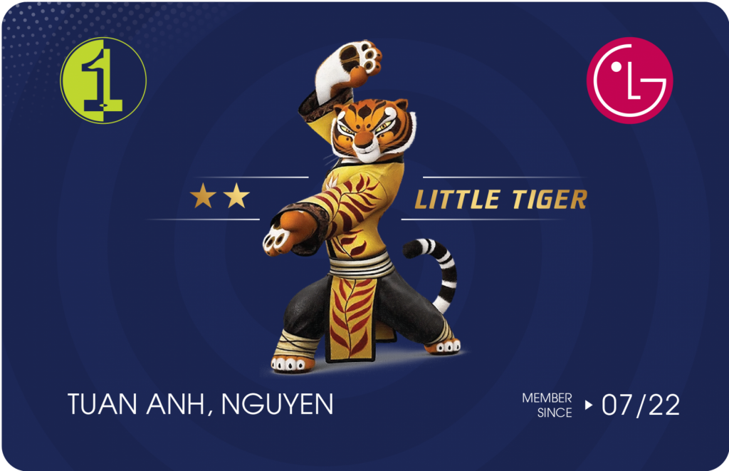 Hình thẻ Golf 1 Little Tiger