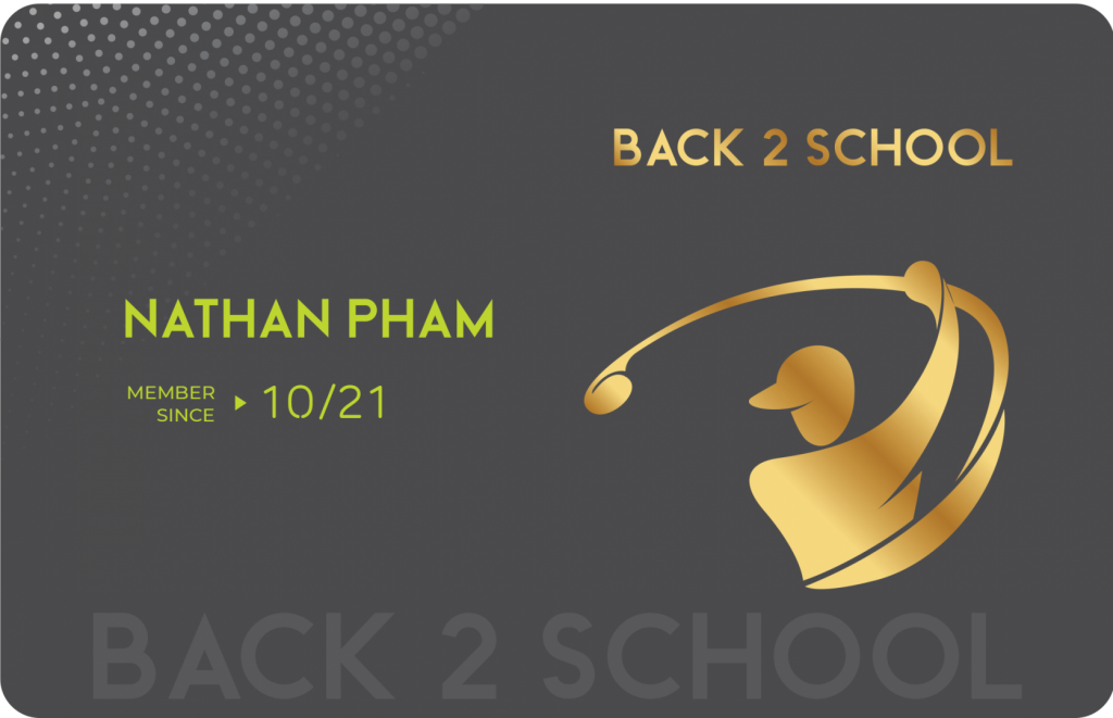 Thẻ Golf 1 Back to School