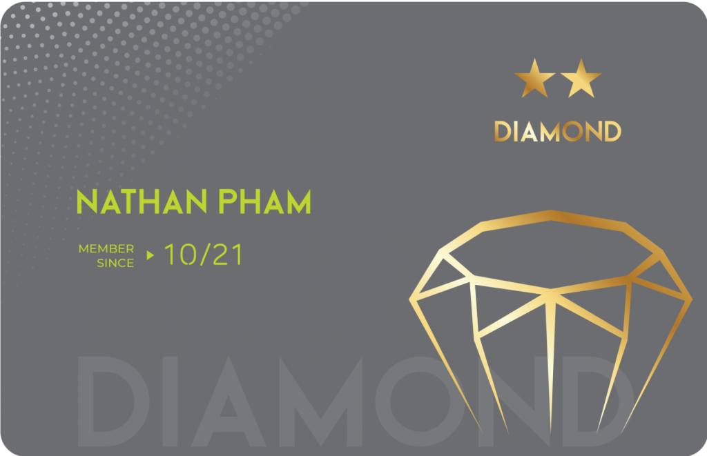 Thẻ Golf 1 Diamond